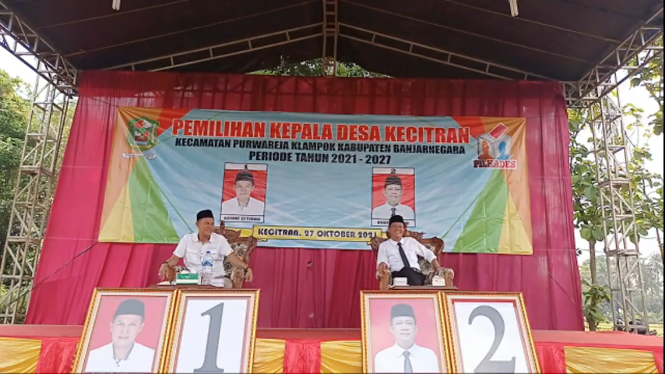 Link Live Pilkades Desa Kecitran, Banjarnegara Rabu Legi 27 Oktober 2021. Youtube @HFZ SURYA