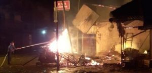 kebakaran di Pasar Sumpiuh Banyumas