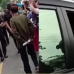 Jokowi dilempar kertas