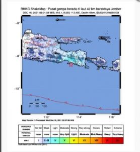 Gempa mengguncang Jember