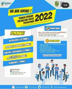 Rekrutmen Tenaga dengan Perjanjian Kerja Puskesmas 2022, Bersumber dari DAK Nonfisik BOK Puskesmas