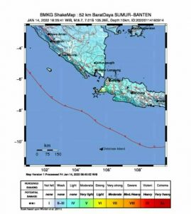 Gempa Bumi 6.7 Magnitudo Mengguncang Sumur Banten