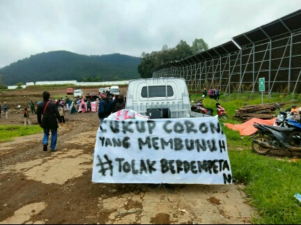 Aksi penolakan proyek pengeboran PT. Geodipa oleh Afas
