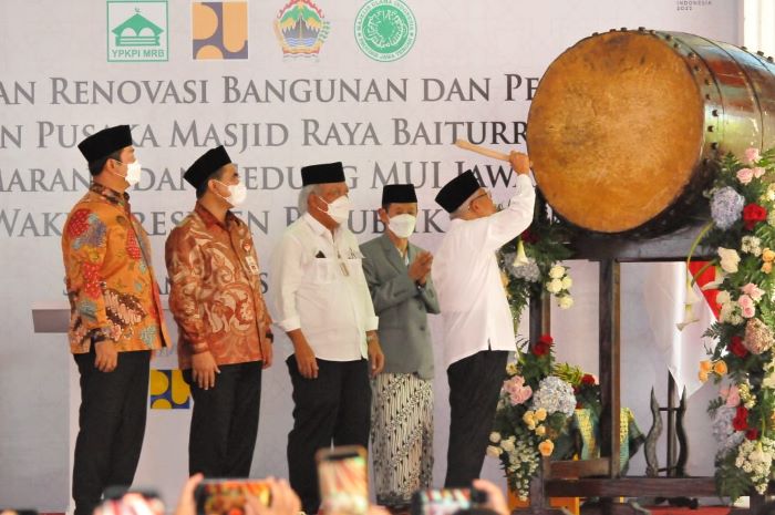 Wapres KH Ma'ruf Amin meresmikan Gedung MUI Jateng