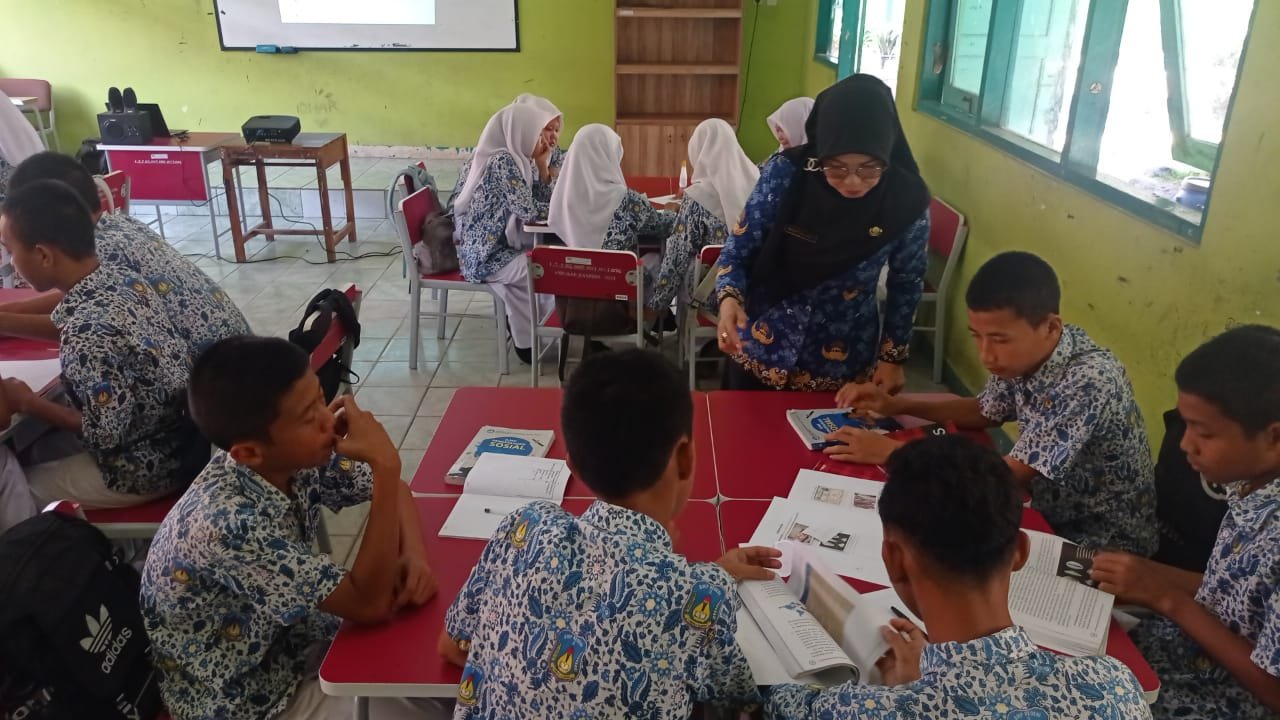 Open Class Pelatihan Pembelajaran Mendalam Angkatan 2 Kelas F yang digelar Rabu (27/9/2025) di SMPN 3 Purwareja Klampok.
