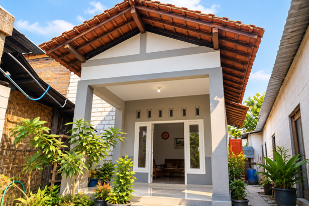 Ilustrasi rumah warga Pati yang telah direnovasi menjadi hunian lebih layak melalui program RSLH.