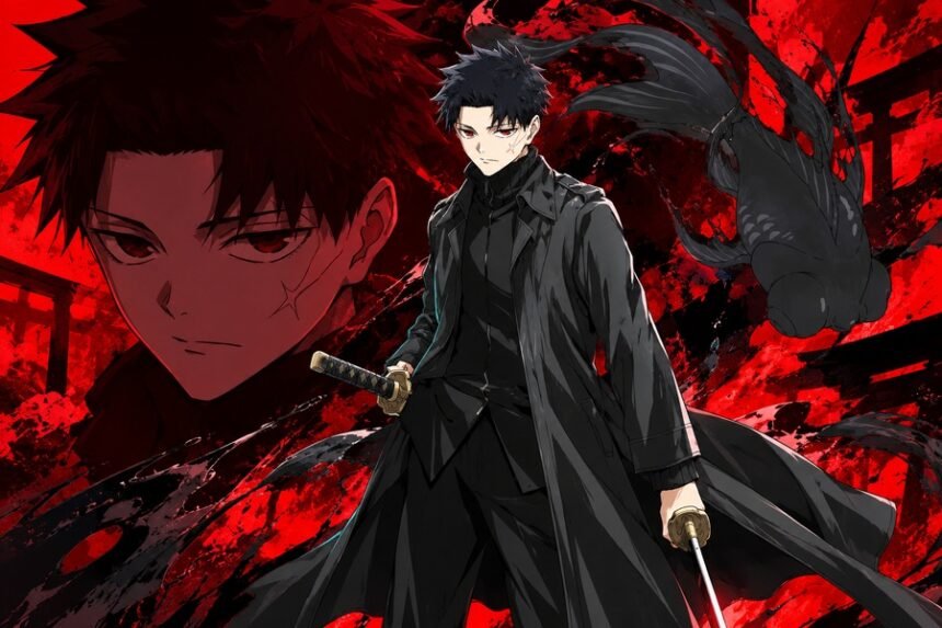 Ilustrasi Chihiro Rokuhira dengan pedang katana dalam manga Kagurabachi.