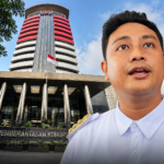 Ilustrasi gedung KPK dan Bupati Klaten Hamenang Wajar Ismoyo dalam pemberitaan OTT KP