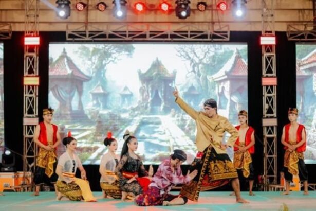 Atlet berdiri di podium juara bersama tim pendukung dalam kejuaraan olahraga.